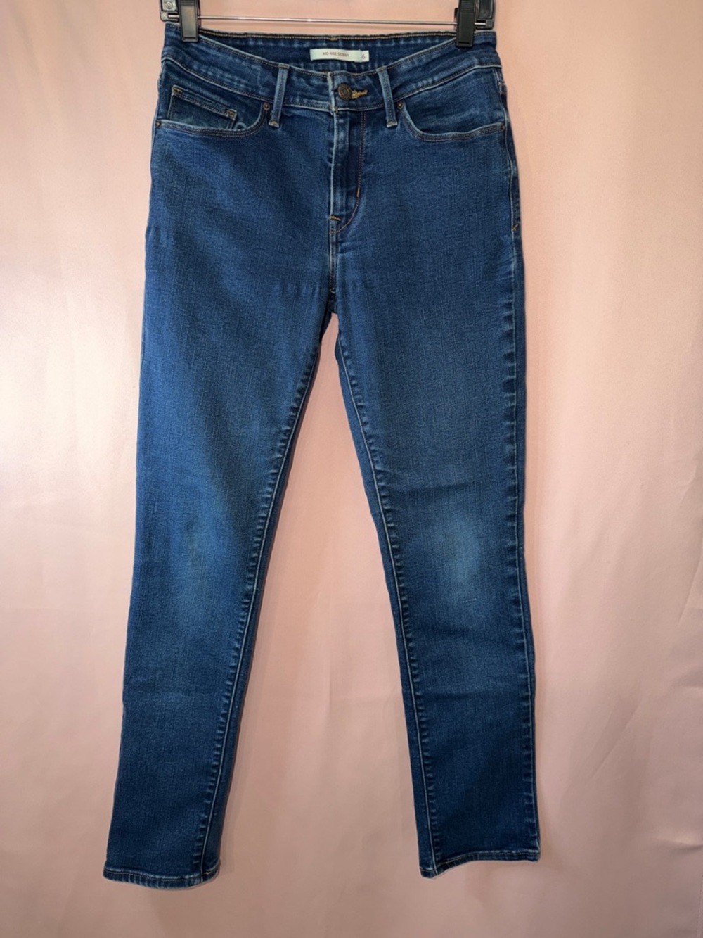 Levi's Women's Medium Blue Mid Rise Skinny Jeans